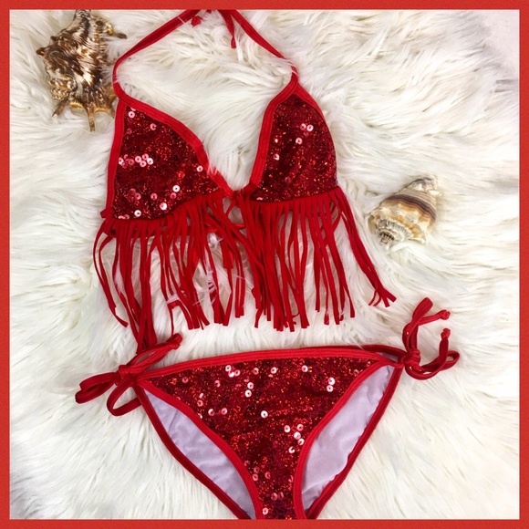 Dippin’ Daisy’s Swimwear Girl’s Sequin Bikini 12 - Picture 3 of 5